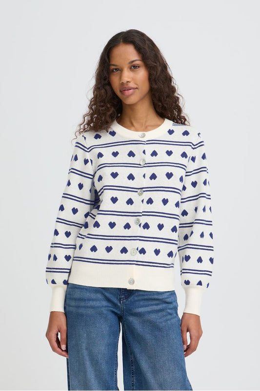Ichi IHBrielle Cardigan Birch