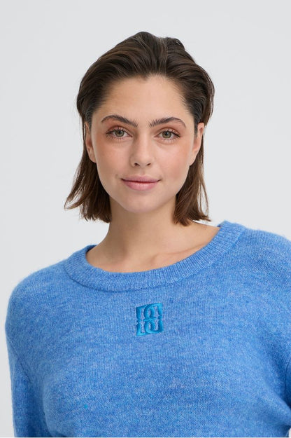 Ichi IHBaling Pullover Nebulas Blue Melange
