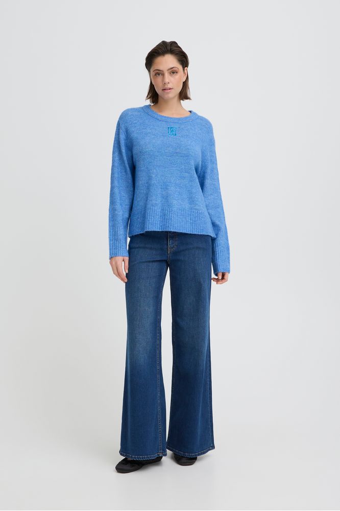 Ichi IHBaling Pullover Nebulas Blue Melange