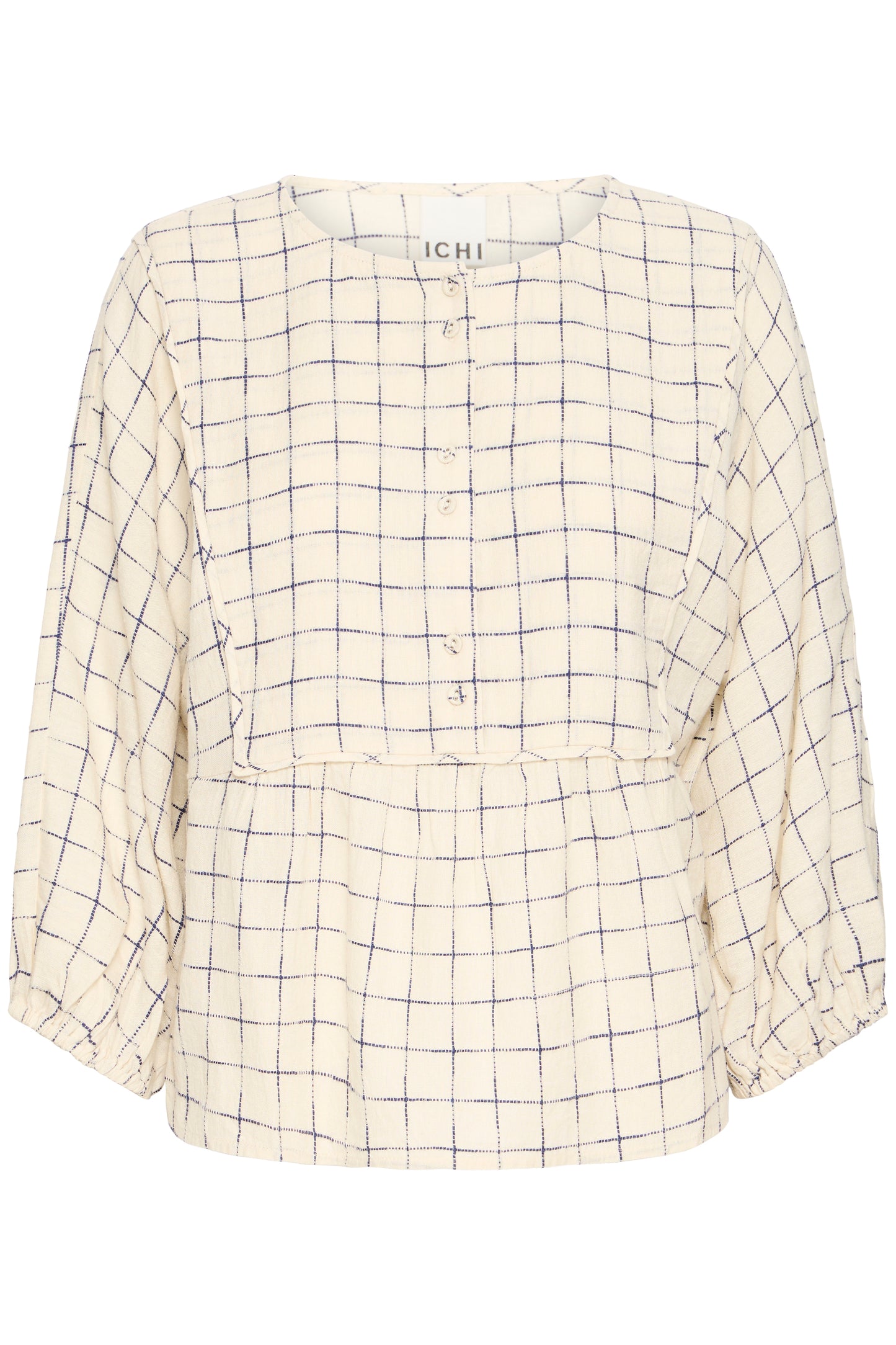 Ichi IHFicalo Blouse Birch W. Blueprint