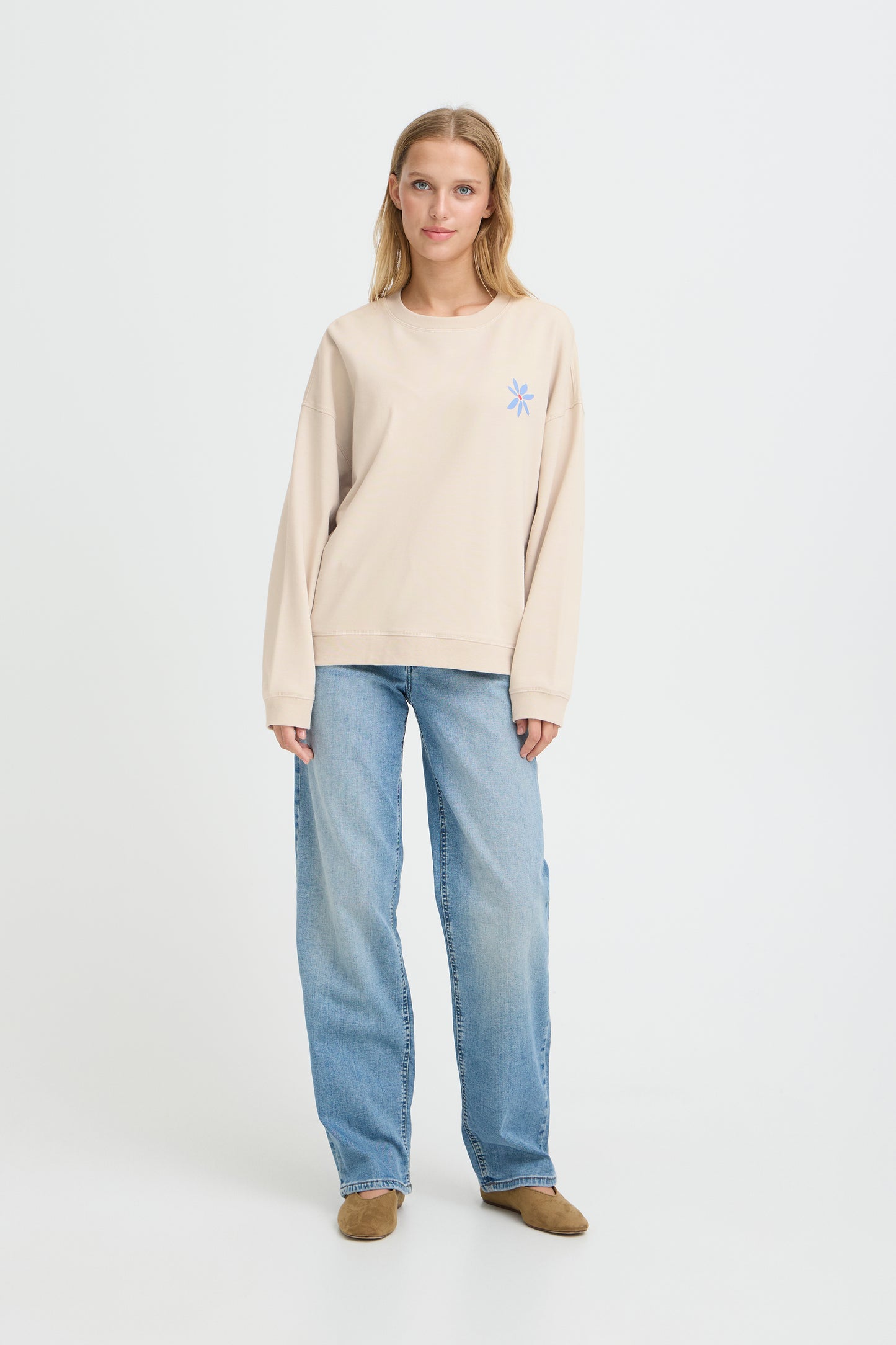 Ichi IHBauma Sweatshirt Birch