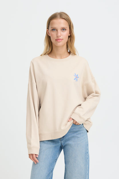 Ichi IHBauma Sweatshirt Birch