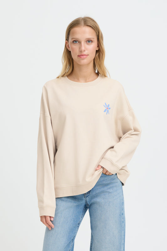 Ichi IHBauma Sweatshirt Birch