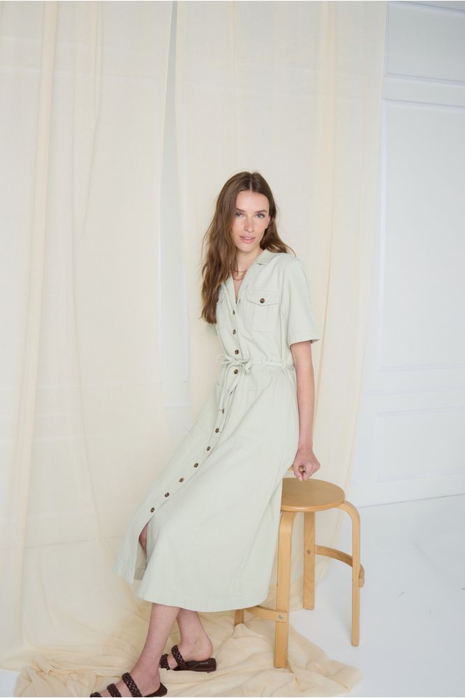 Atelier Rêve Kunis Dress Celadon Tint
