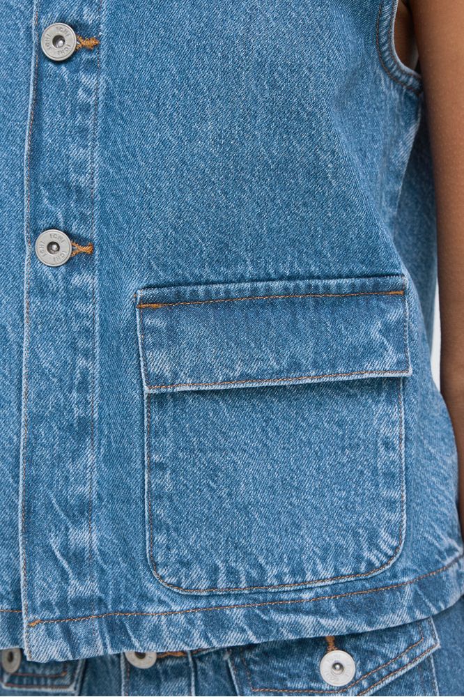 Ichi IHPamila Waistcoat Denim