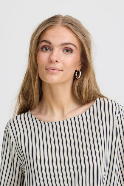Ichi IHMarrakech Blouse Total Eclipse