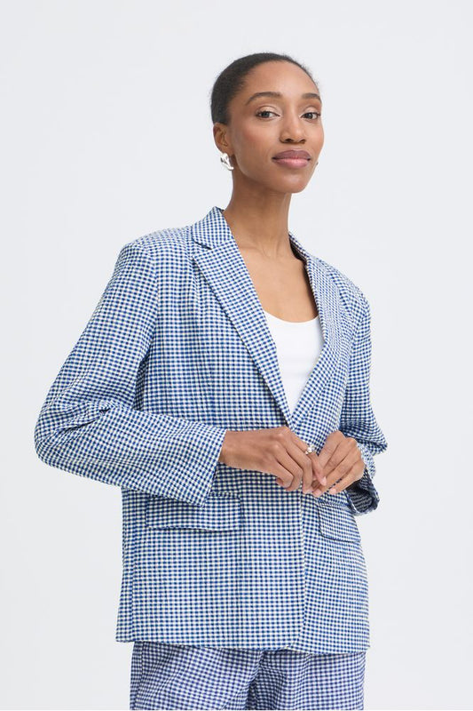 Ichi IHJilma Blazer Check