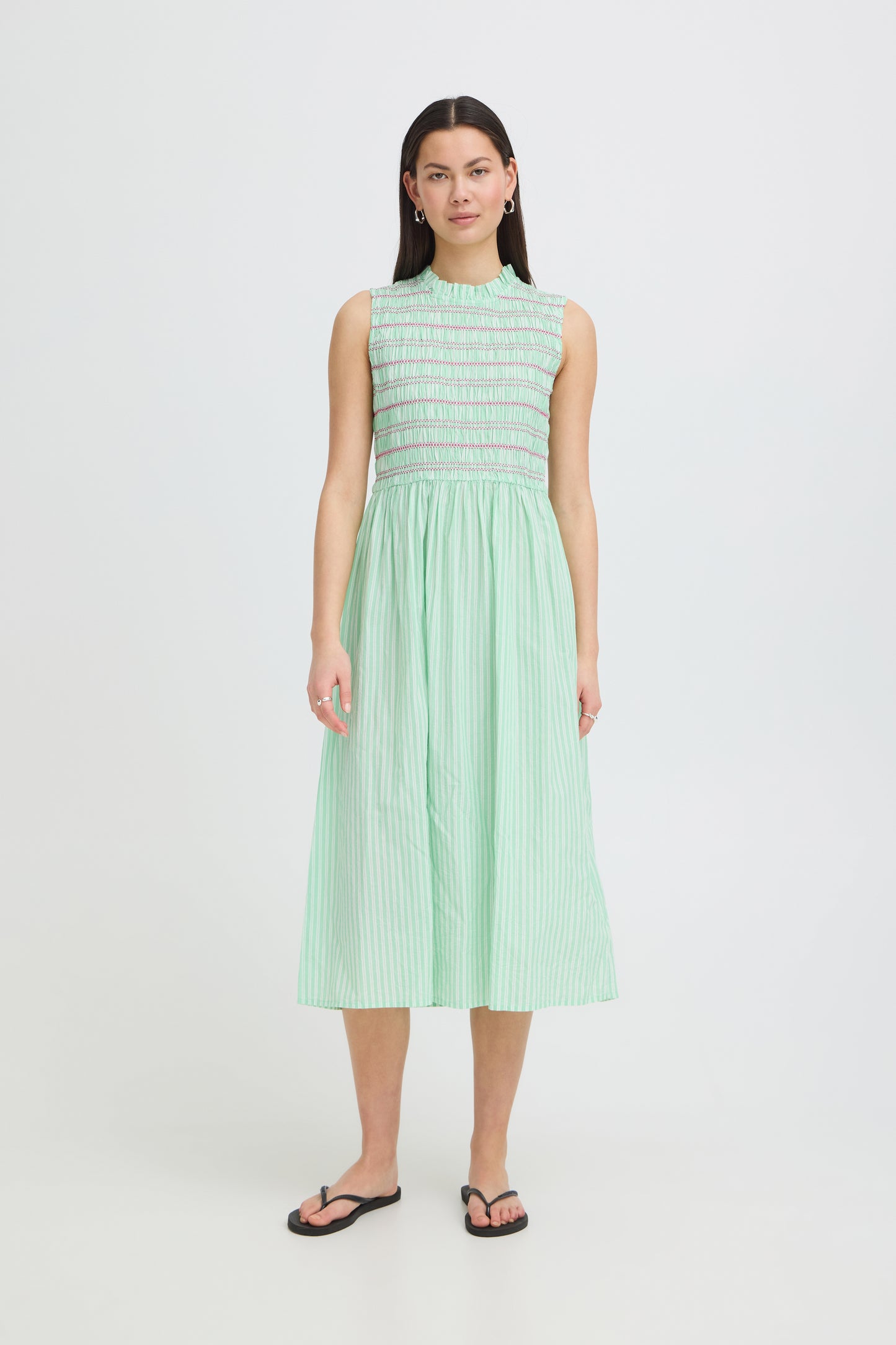 Ichi IHLocy Dress Green / Birch