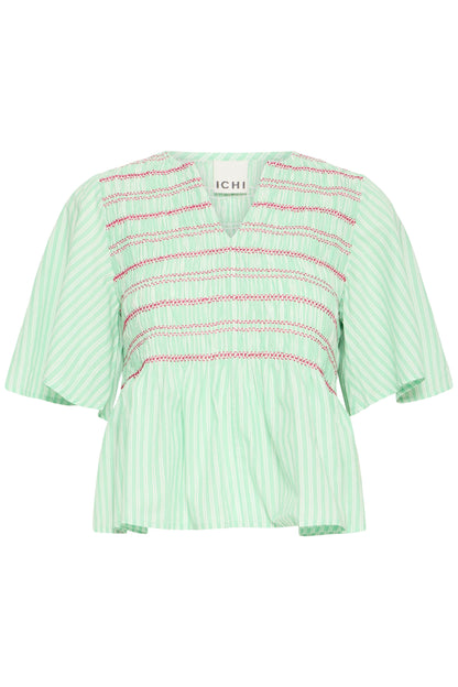 Ichi IHLocy Blouse Green / Birch