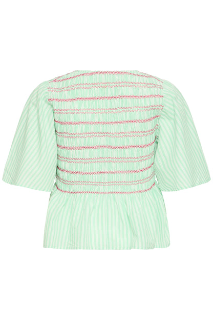 Ichi IHLocy Blouse Green / Birch