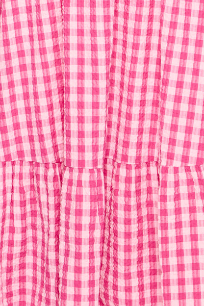 Ichi IHFelica Dress Berry / Pink Check