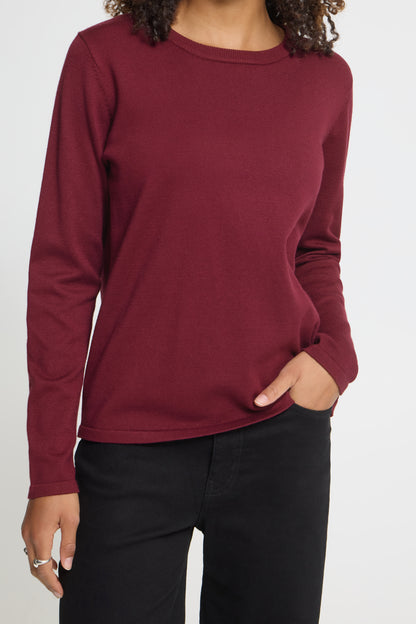 Ichi Luls O-Neck Pullover Rhododendron