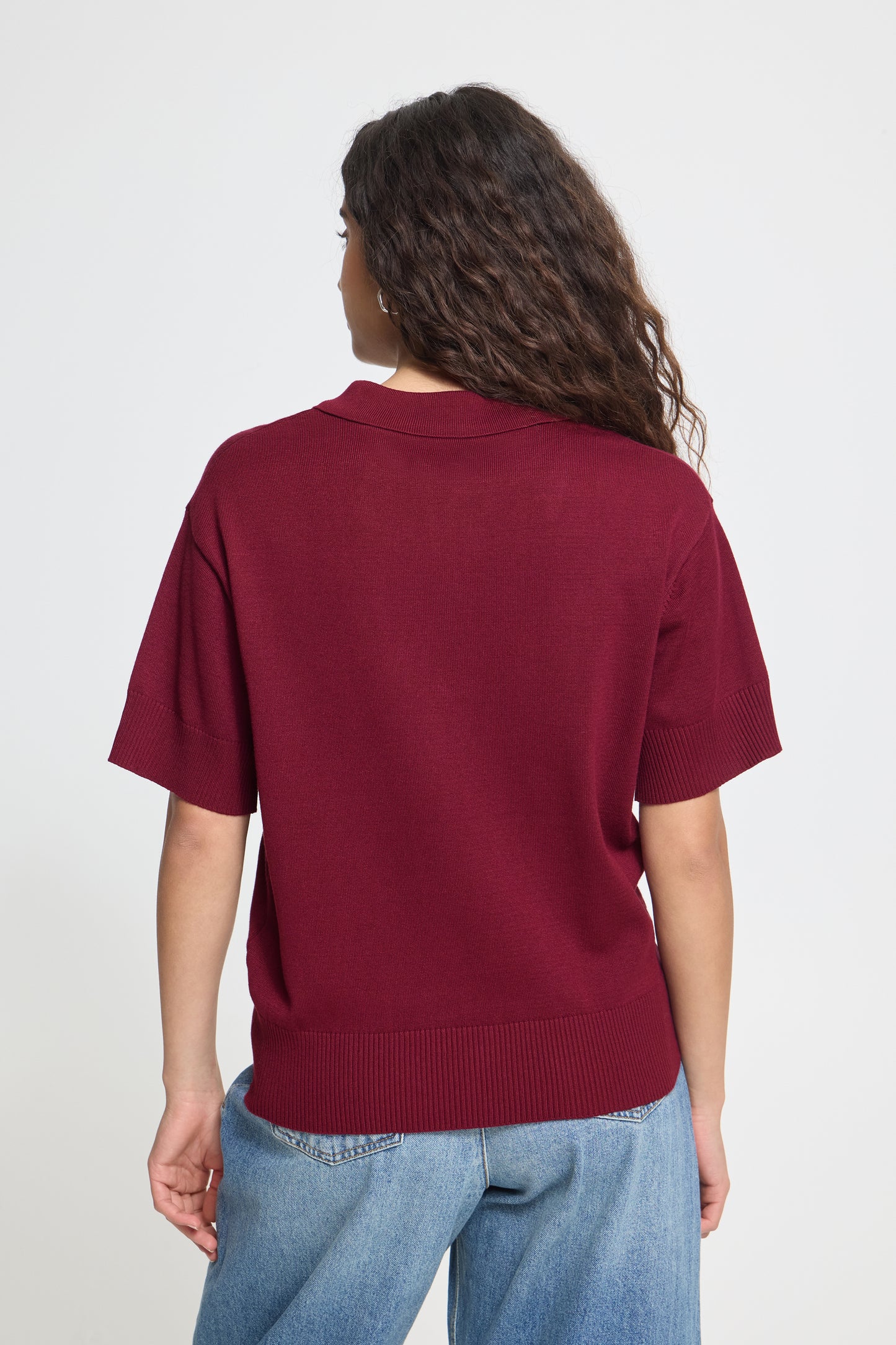 Ichi Luls Polo Pullover Rhododendron