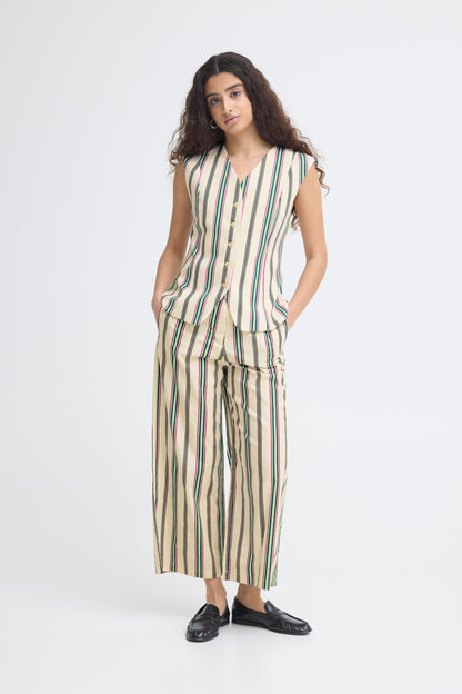 Ichi IHLeanna Trousers Multi Stripe