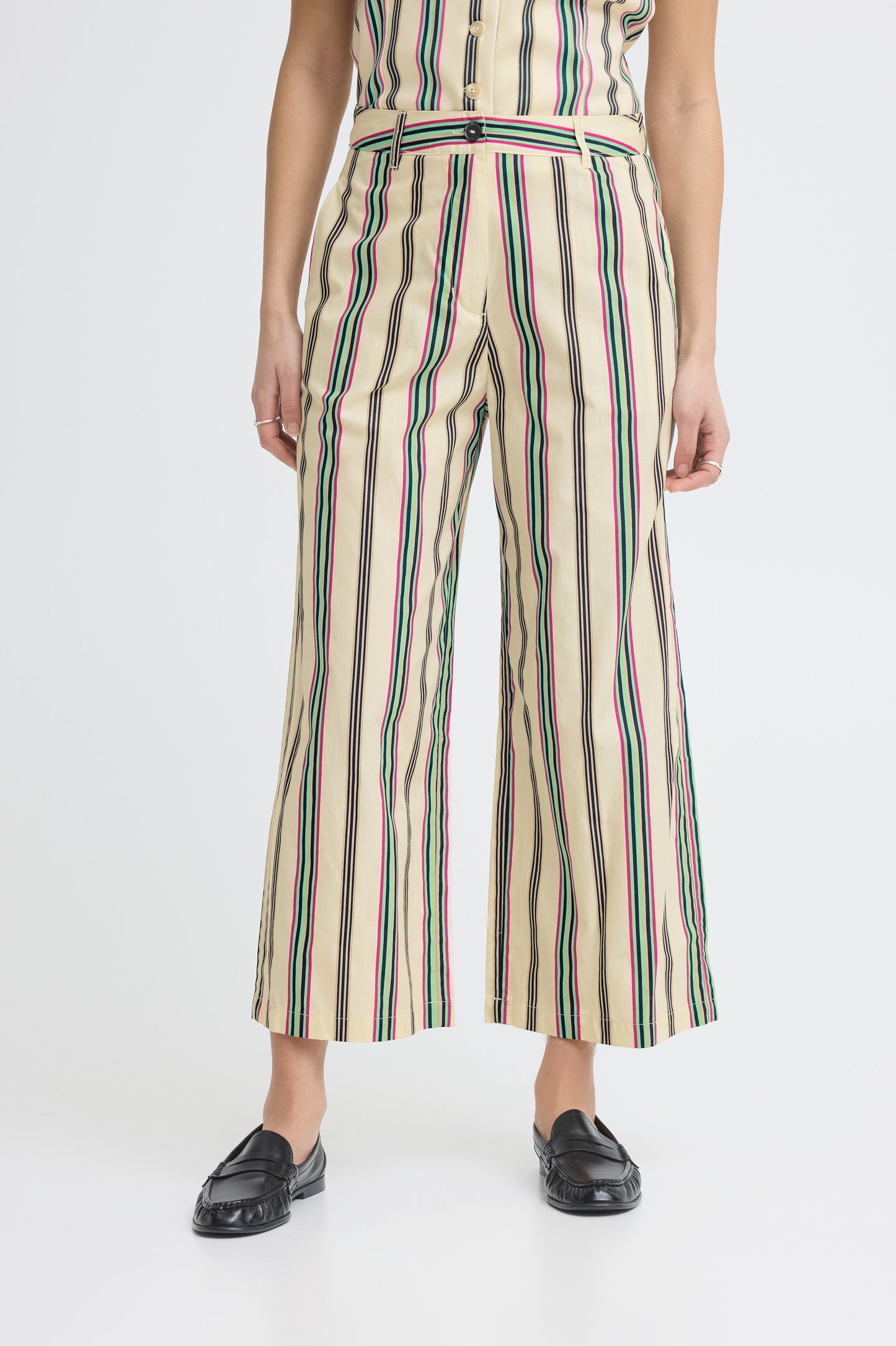 Ichi IHLeanna Trousers Multi Stripe