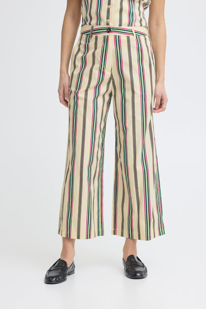 Ichi IHLeanna Trousers Multi Stripe