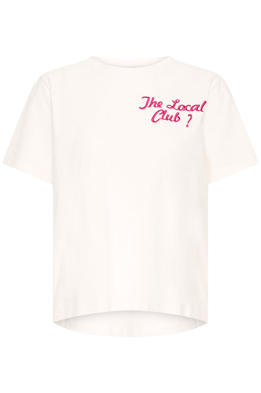 Ichi IHPaia T-shirt Cloud Dancer / Very Berry