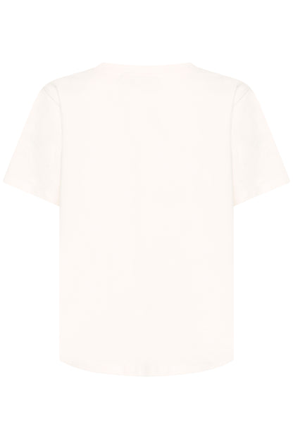 Ichi IHPaia T-shirt Cloud Dancer / Very Berry