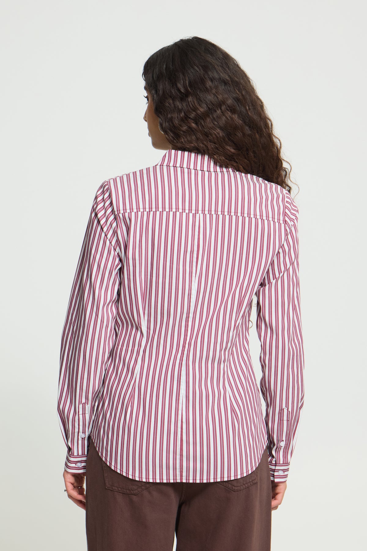 Ichi Dima Stripe Shirt Rhododendron Striped