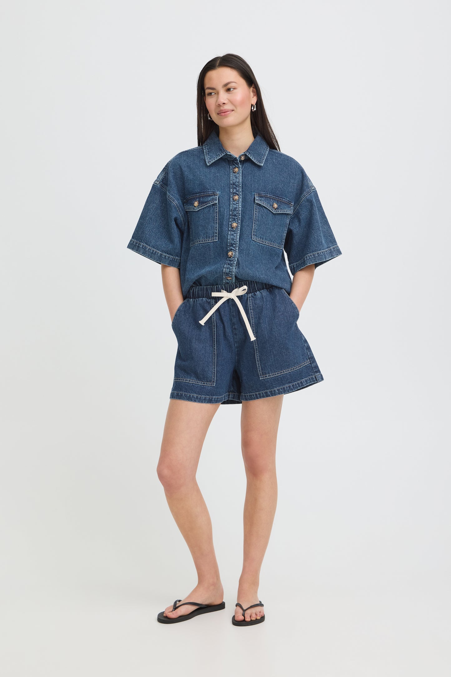 Ichi IHKamina Shorts Denim
