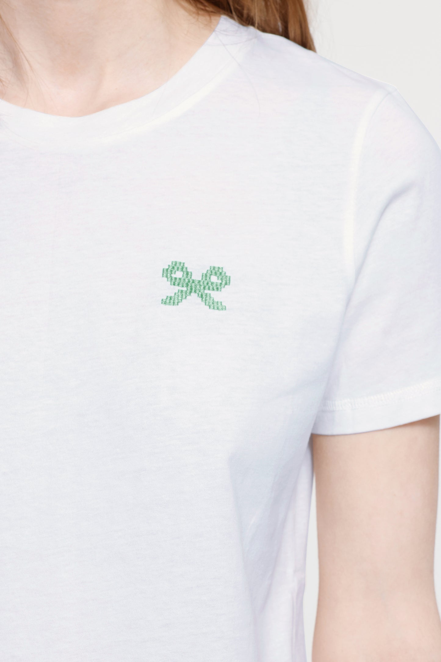Ichi IHCaminna T-shirt Cloud Dancer / Green