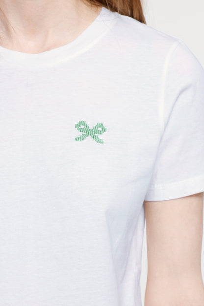 Ichi IHCaminna T-shirt Cloud Dancer / Green
