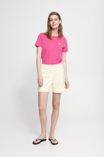 Ichi IHCaminna T-shirt Very Berry / Mellow Yellow