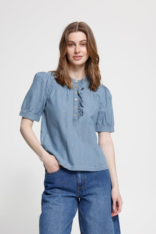 Ichi IHancey Blouse Blue