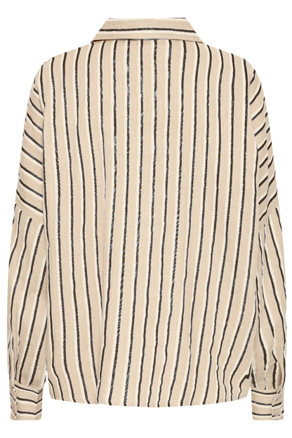 Ichi IAFoxa Stripe Shirt Meteorite