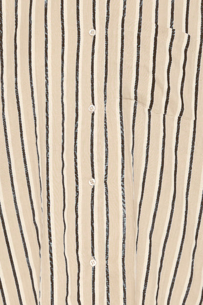 Ichi IAFoxa Stripe Shirt Meteorite