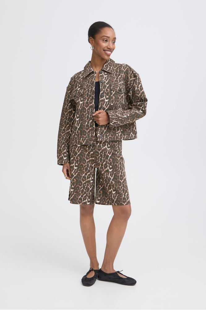 Ichi IHBrokes Jacket Leopard