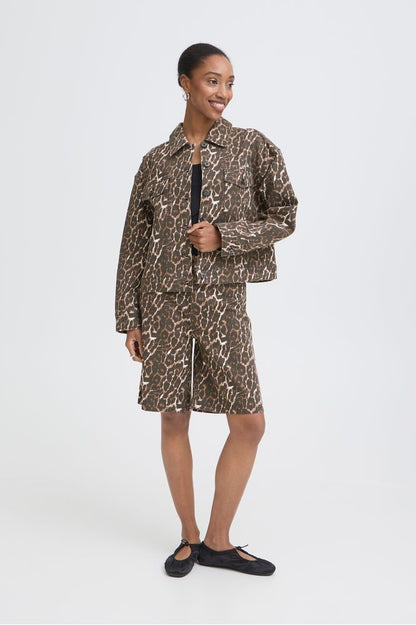 Ichi IHBrokes Jacket Leopard