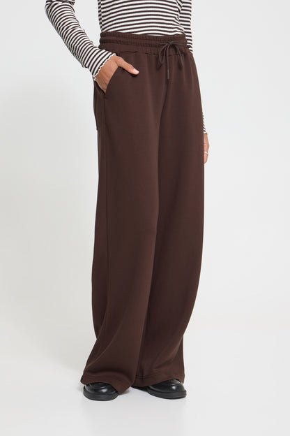 Ichi Cozy Trousers Chicory Coffee