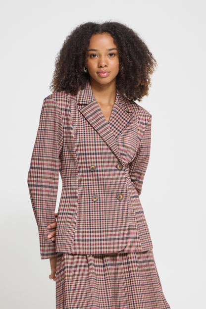 Ichi Kate Checkit Blazer Big Check