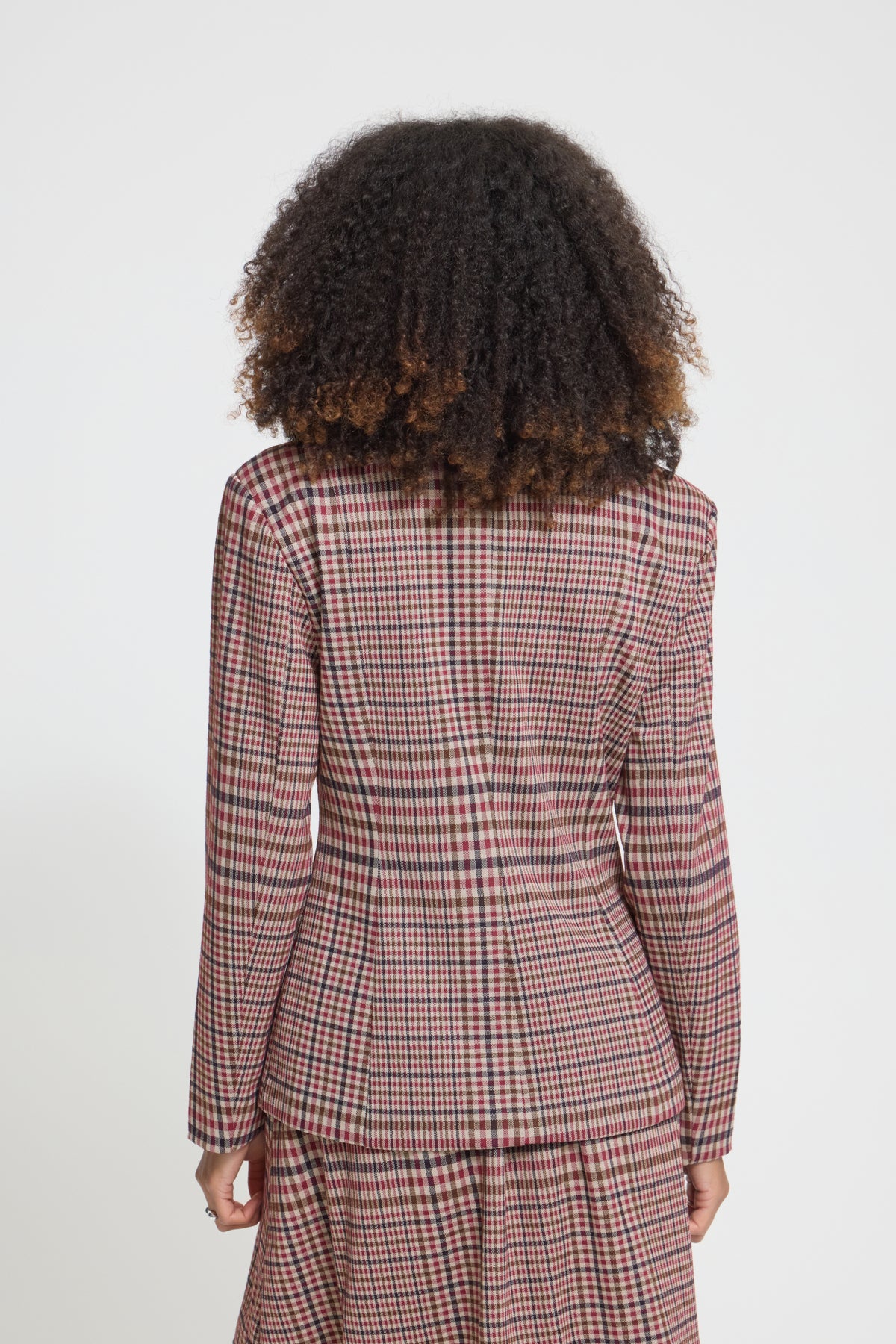 Ichi Kate Checkit Blazer Big Check