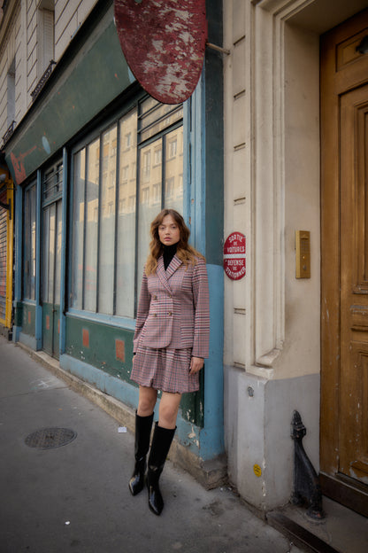 Ichi Kate Checkit Sk Skirt Big Check