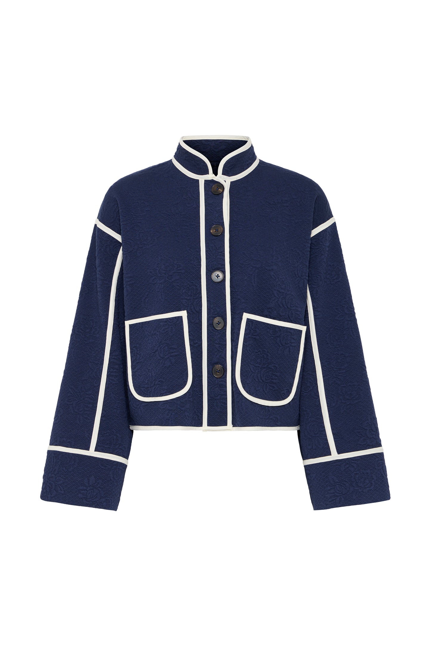 Ichi Kate Quilted Jacket Maritime Blue