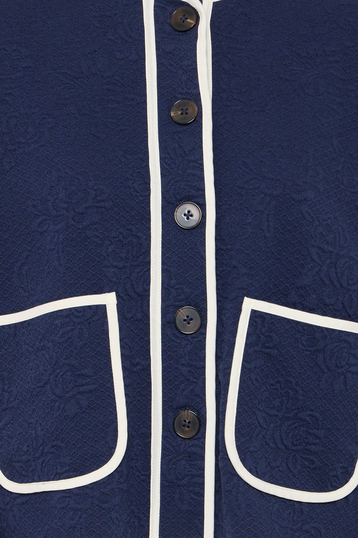 Ichi Kate Quilted Jacket Maritime Blue