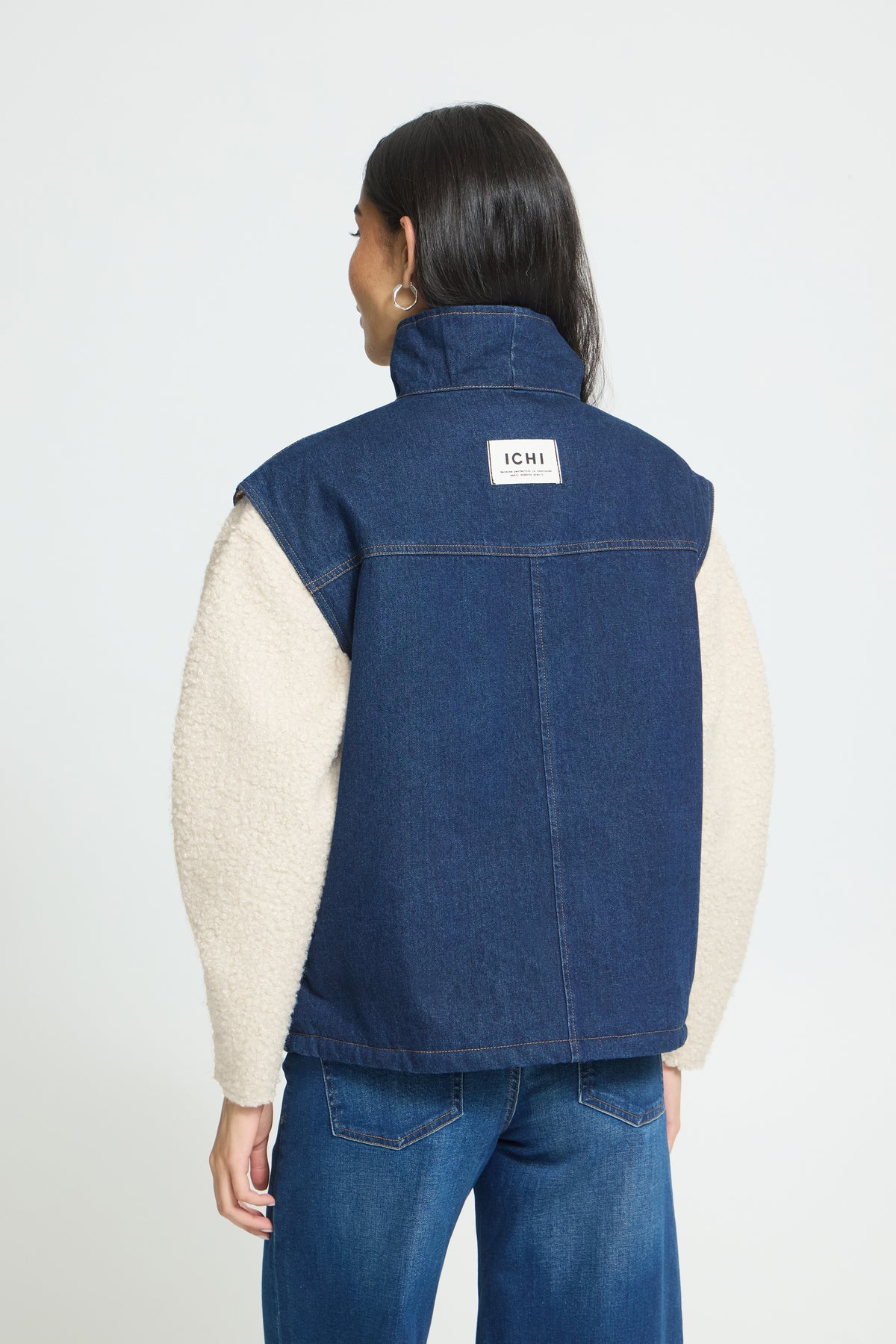 Ichi Hiramo Waistcoat Denim Authentic