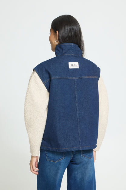 Ichi Hiramo Waistcoat Denim Authentic