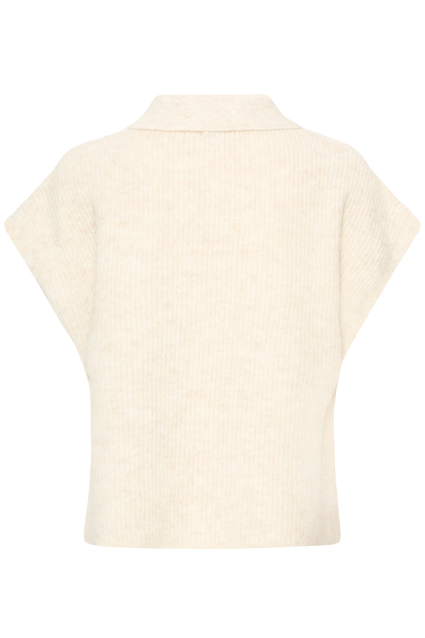 Ichi Ylva Poncho Oatmeal Melange