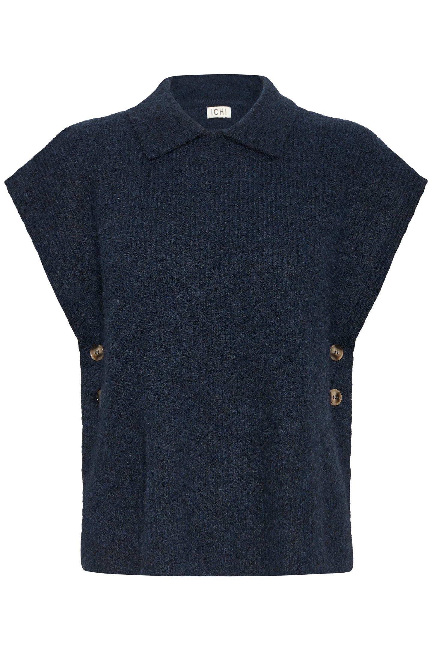 Ichi Ylva Poncho Maritime Blue