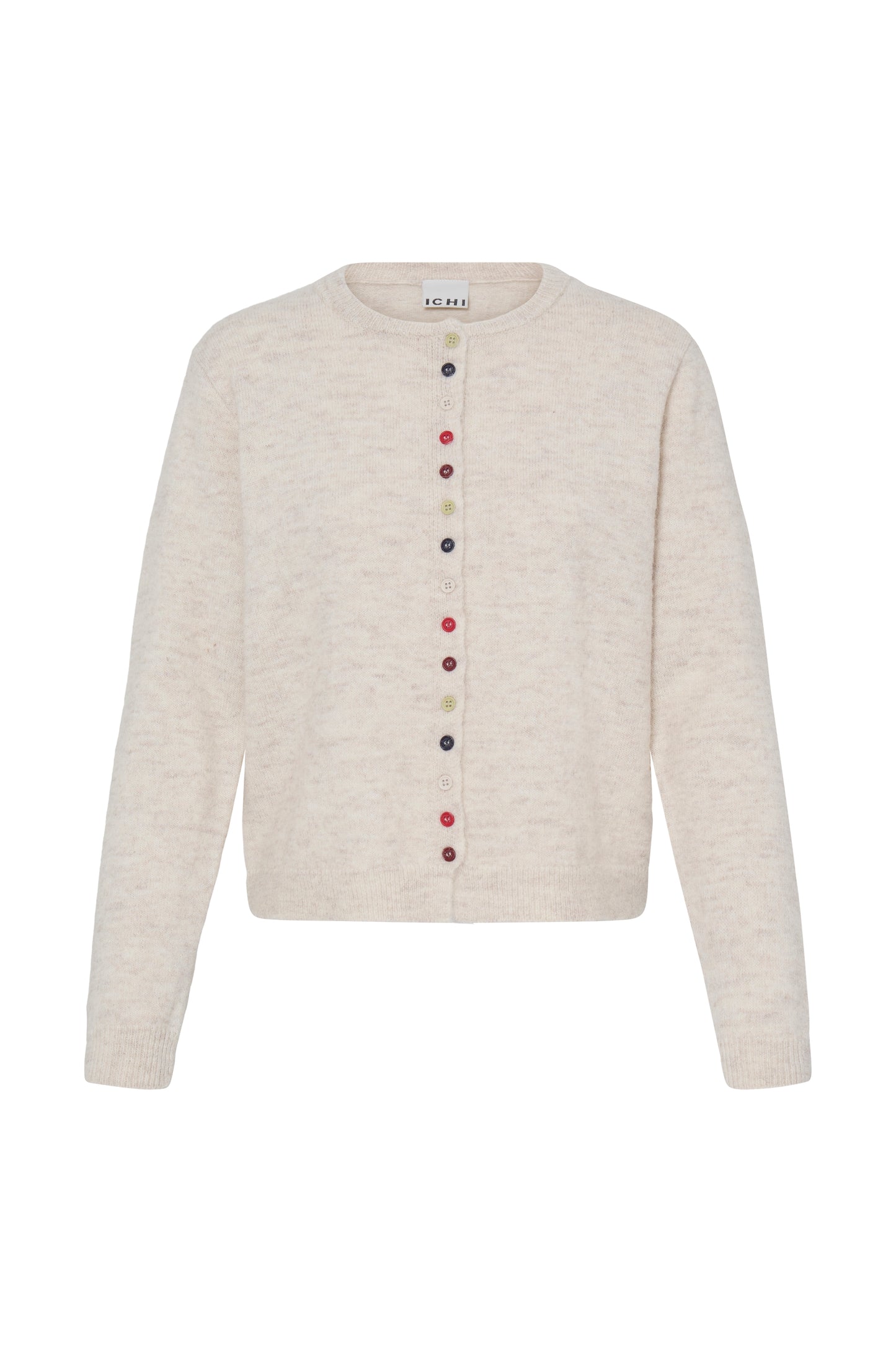 Ichi Fantia Cardigan Birch Melange