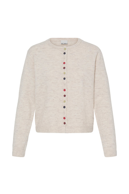 Ichi Fantia Cardigan Birch Melange