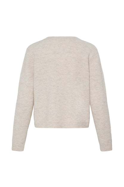 Ichi Fantia Cardigan Birch Melange