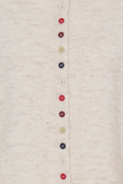 Ichi Fantia Cardigan Birch Melange