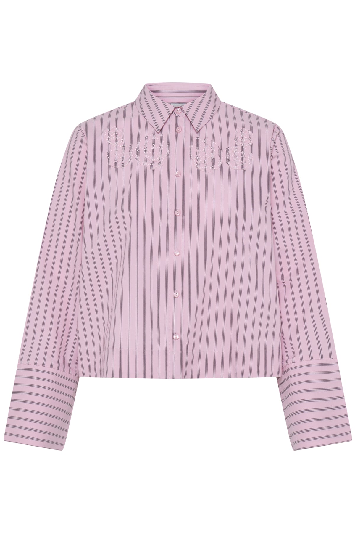 Ichi Joya Shirt Pink / Fudge Stripe