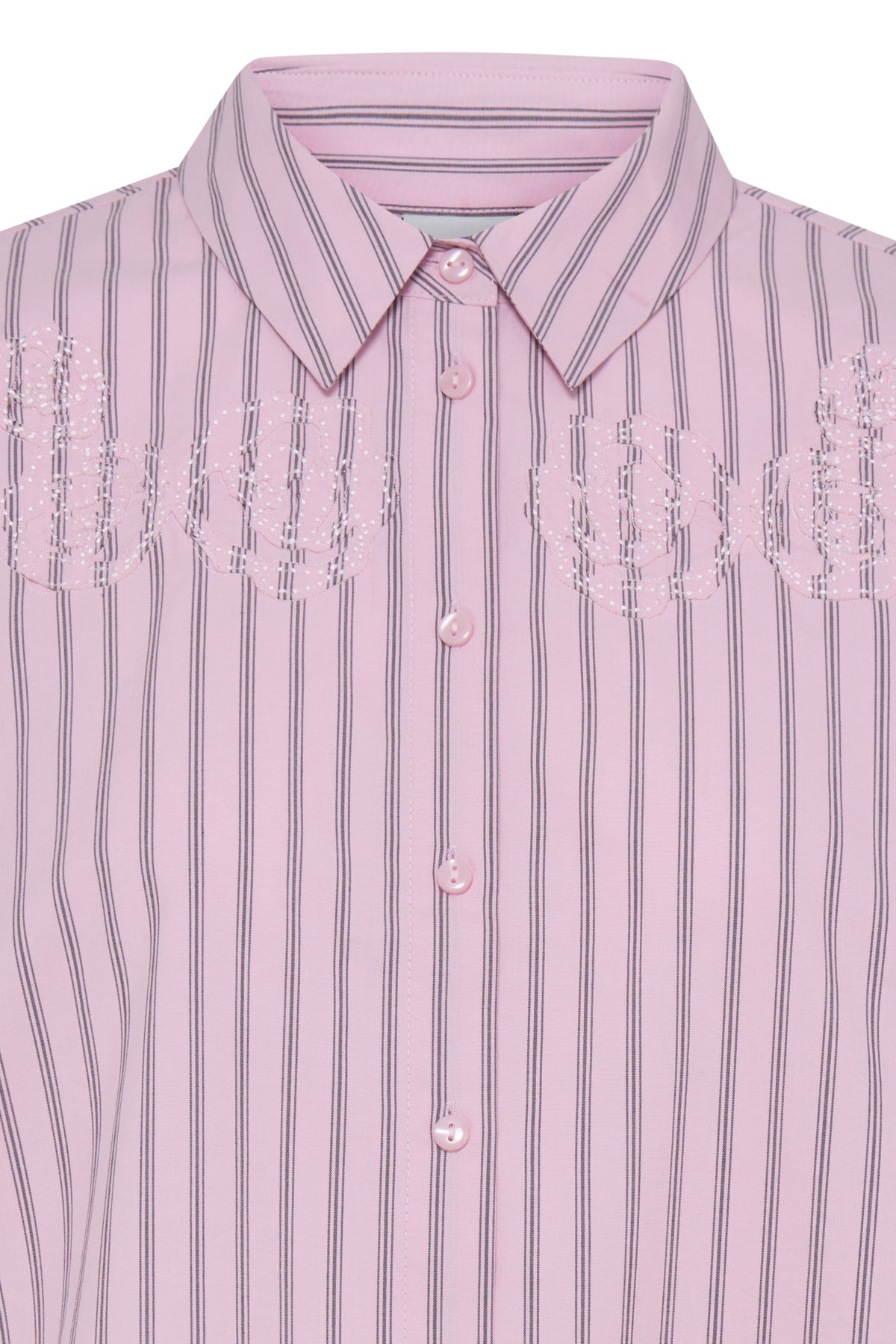 Ichi Joya Shirt Pink / Fudge Stripe