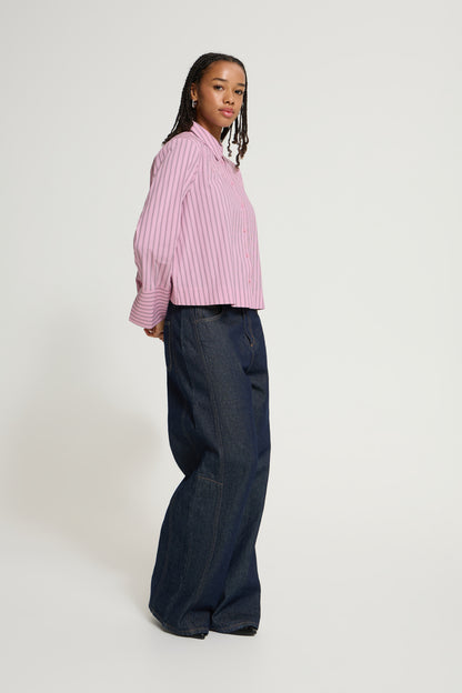 Ichi Joya Shirt Pink / Fudge Stripe