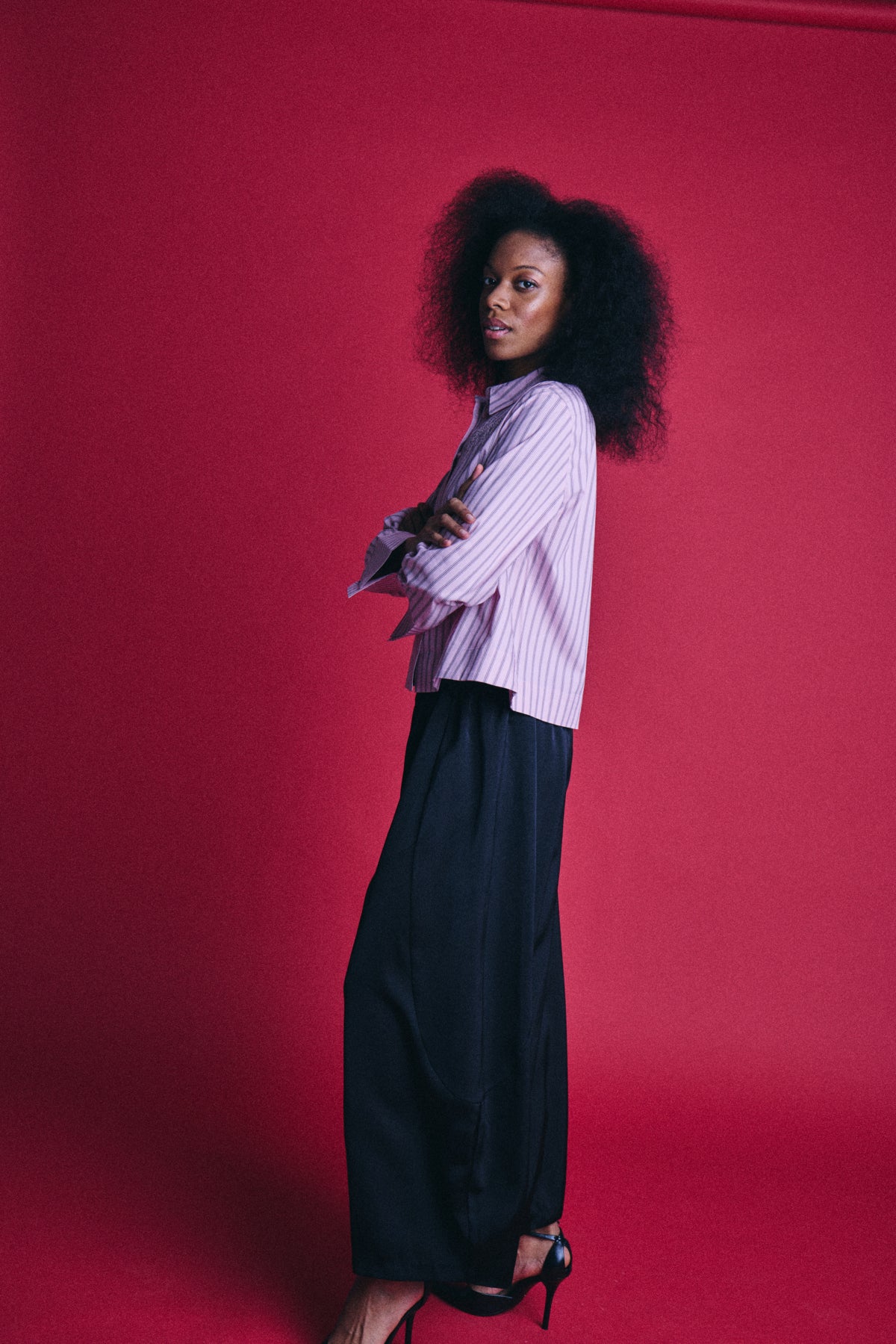 Ichi Joya Shirt Pink / Fudge Stripe